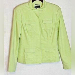 STYLE & CO WOMEN JACKET SIZE 2P STRETCH APPLE GREEN